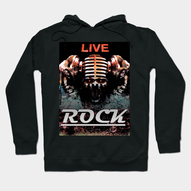 Live Rock Hoodie by Avengabaco